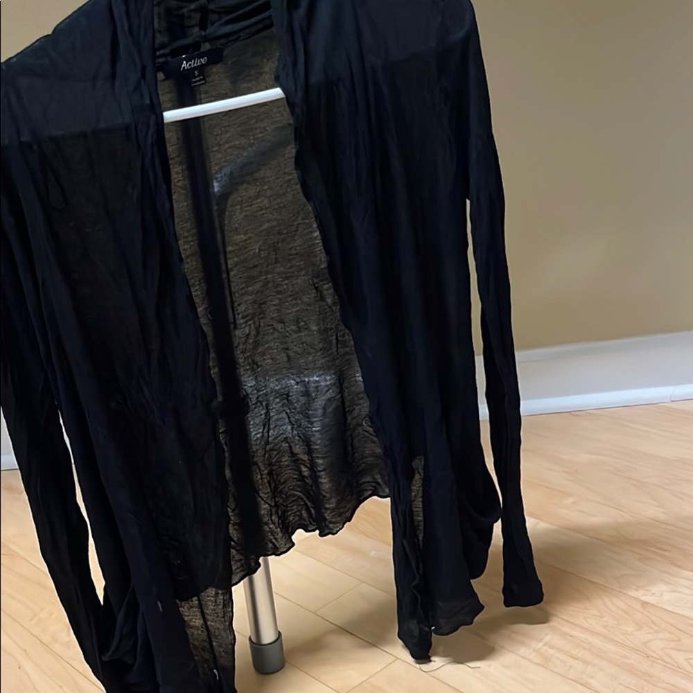 Black Sheer Cardigan